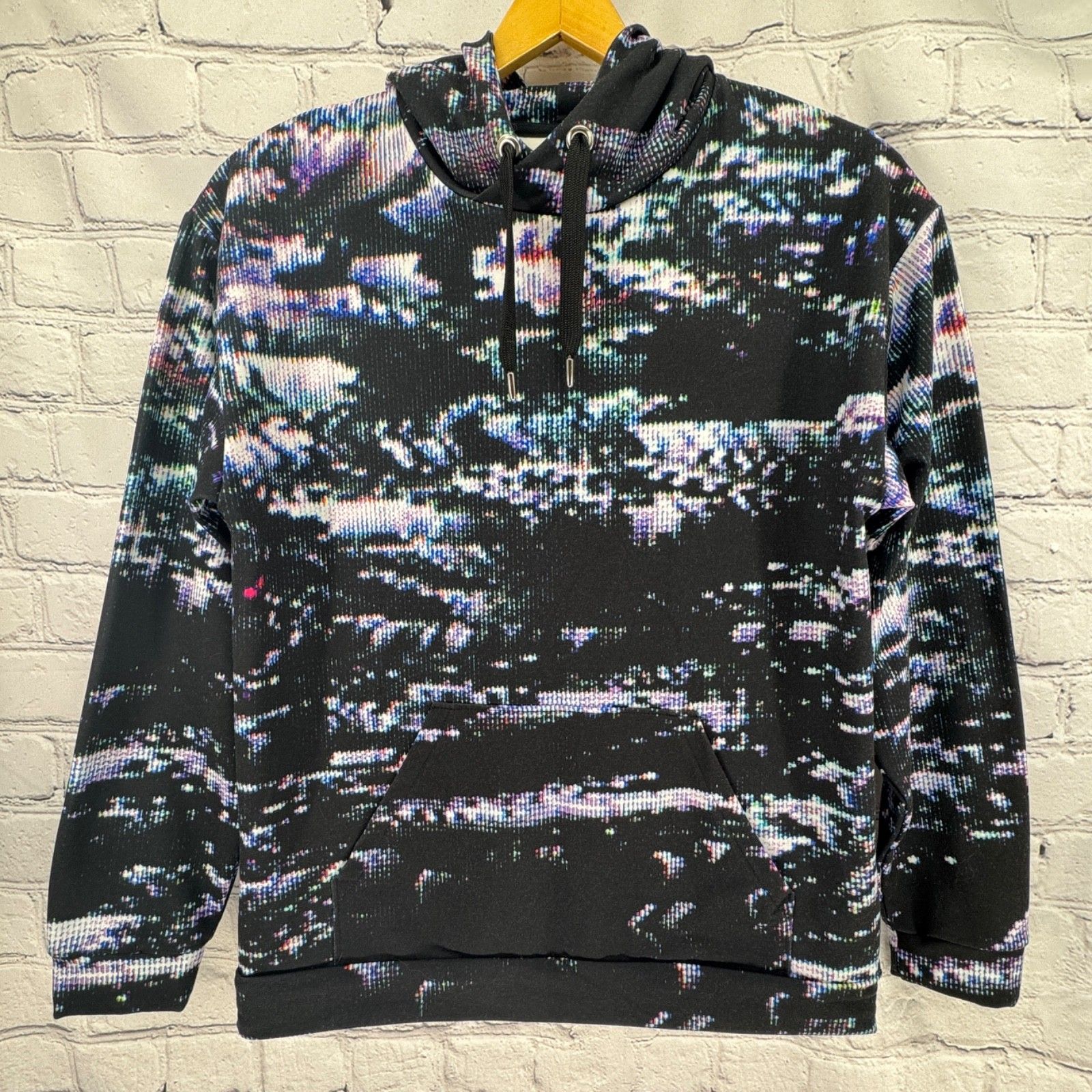 Video 20xx 2023 Vhs Glitch Hoodie Unisex L The Yetee Ltd Edition Black Unique